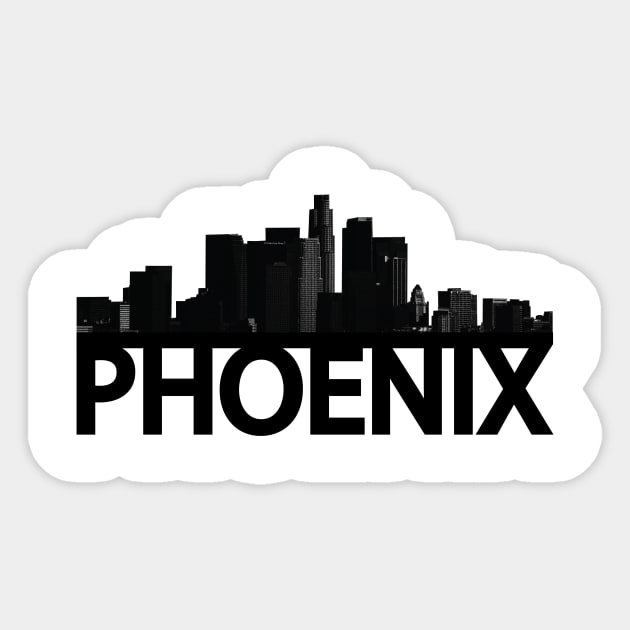 Phoenix Skyline Sticker by OverEasyDesigns